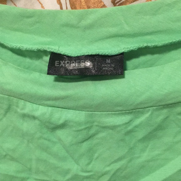 Express Green Cinched Tank - Picture 2 of 4